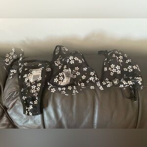 Black Lace Flower Lingerie